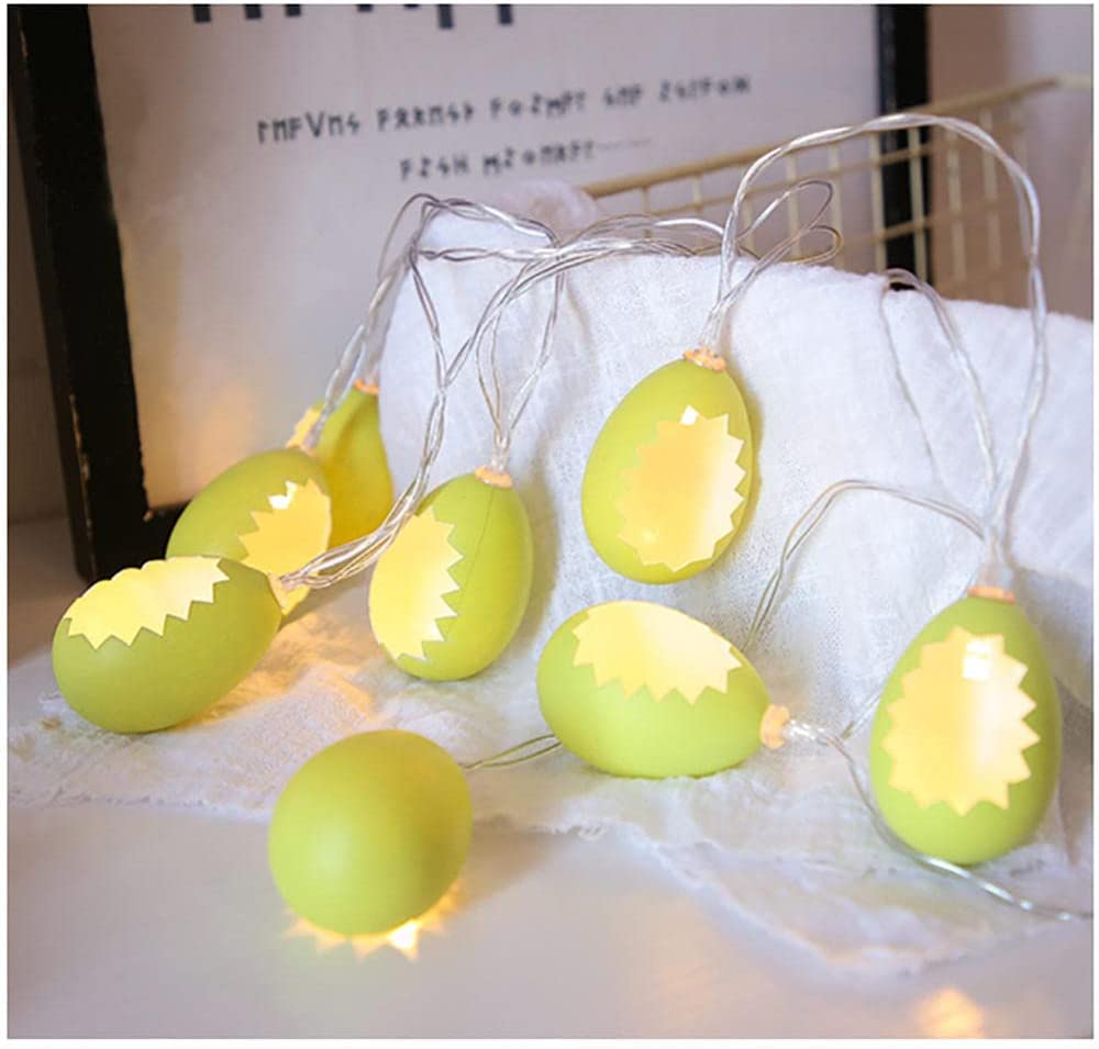 Guirnaldas luminosas, Luces de hadas creativas | decorativas LED a batería for Pascua, fiestas, repisas, árboles, ventanas y decoración del hogar(9.8FT(20LED))