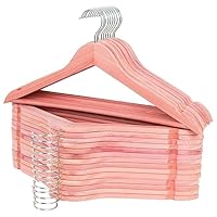 ROSOS Cedar Hangers, 30 Pack Wooden Hangers with Smooth Notches, Wooden Hanger for Closet, Sturdy Wood Suit Hanger with 360 Rotating Hook Great for Refresh Closet
