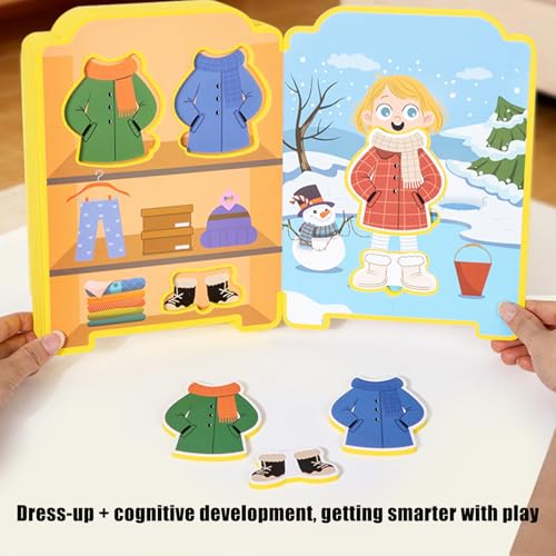Dress Up Sticker Books - Fashion Play Activity for Creative Fun | Thick Paper Pages with Reusable Pieces, Outfit Matching for Hand Eye Coordination, Practice for Quiet Learning Entertainment – Image 5