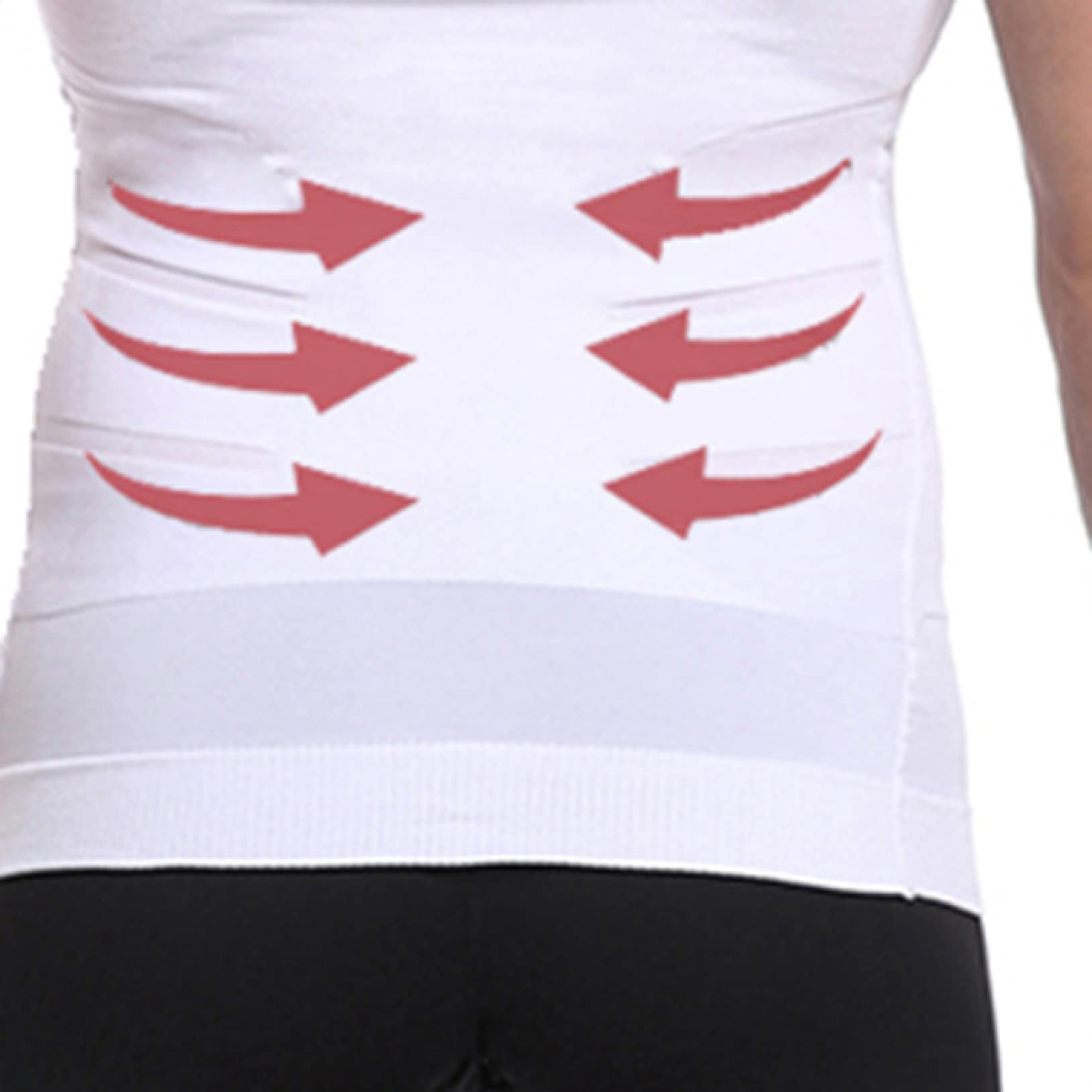 Męska koszula kompresyjna do podkoszulek bez rękawów z kontrolą brzucha, rozciągliwy podkoszulek Body Shaper - Letnia kamizelka fitness