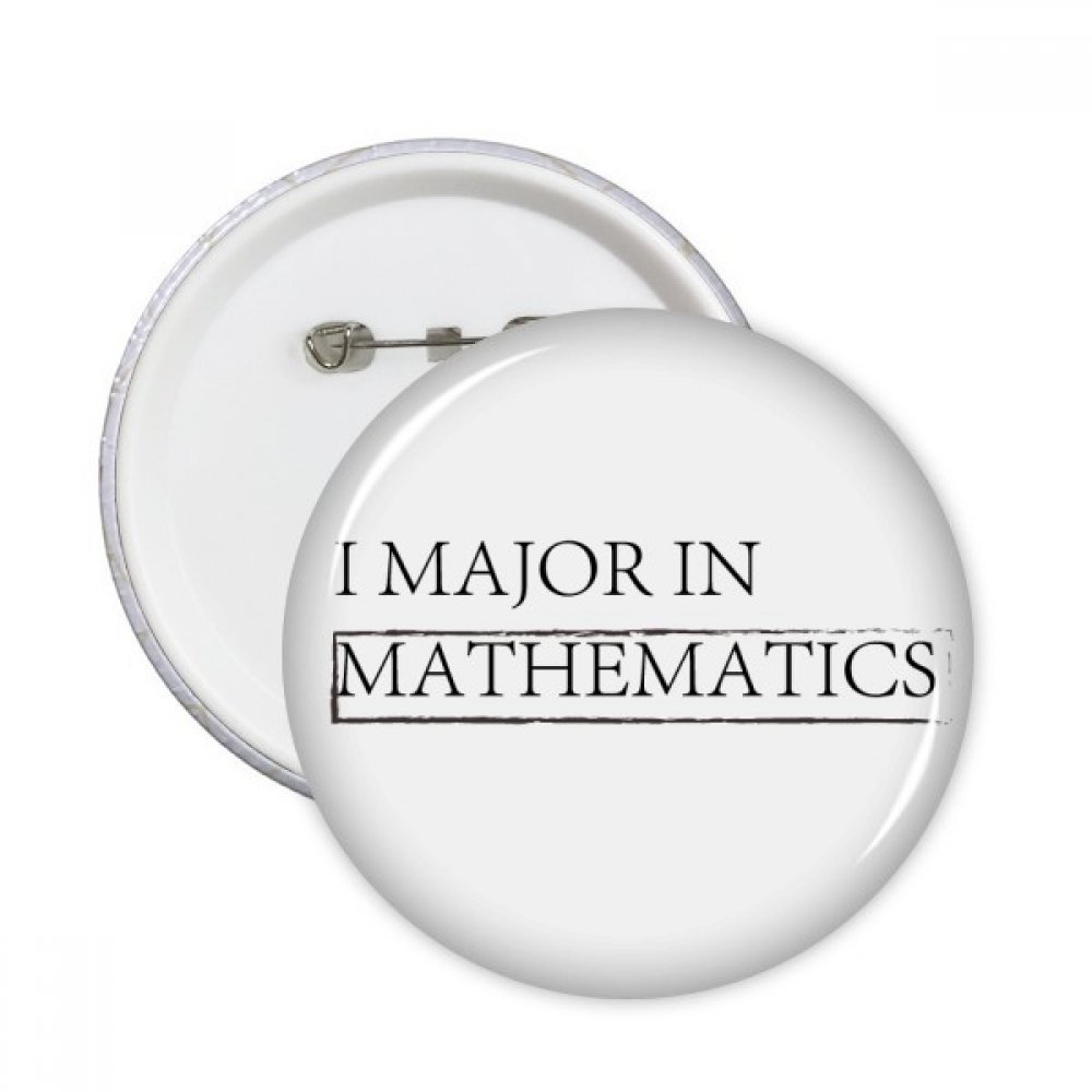 Badge citation mathématiques ronde cadeau idéal enseignant sciences 5pcs