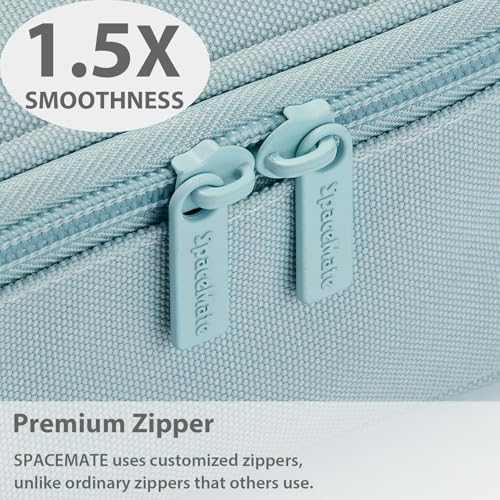 Image of SPACEMATE Pencil Case Pouch Box Bag School Supplies Girls Boys Kids, Cute Preppy Stuff Large Big Capacity Aesthetic Pen Organizer, Back to College Stationary, Pink, Classic Stlye, 1800ml
