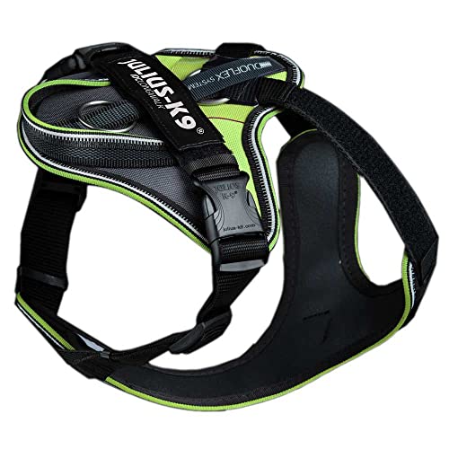 JULIUS K-9 Longwalk Geschirr, Neon-Grau, Größe: 2XS