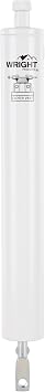 Wright Products Pneumatic Storm Door Closer Adjustable, Smooth-Closing with Hold-Open Washer,White