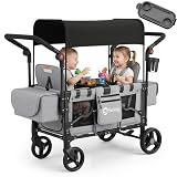 Sekey Bollerwagen Kinder Zwillingsmodus, Bollerwagen Faltbar mit...