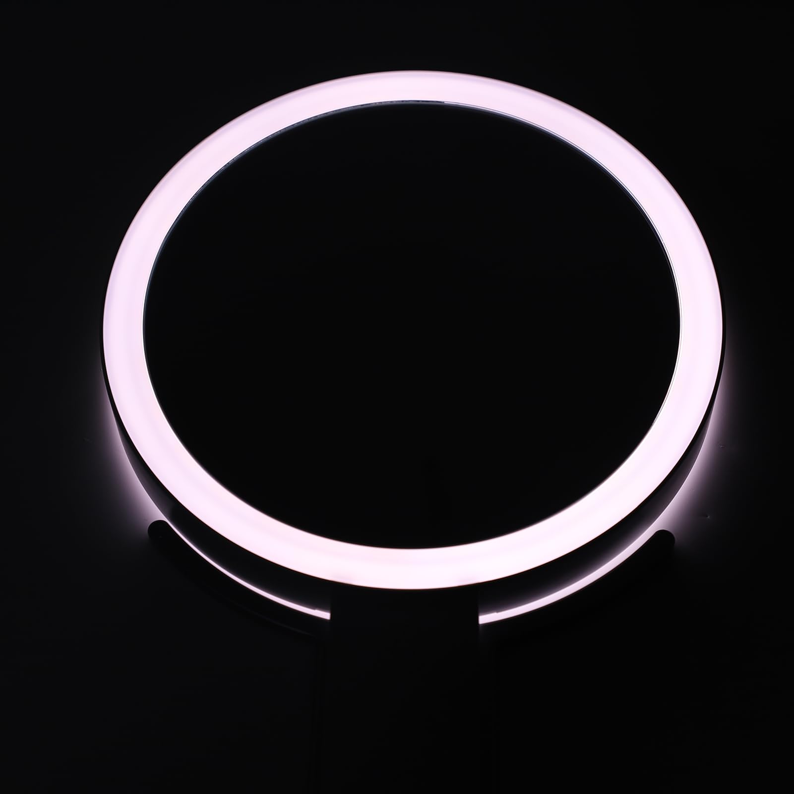 Espejo de Maquillaje con Aumento de 10x de Doble Cara con Luces LED, Control Táctil 3 Temperaturas de Color, Espejo de Tocador Inalámbrico Recargable para Montar en la Pared