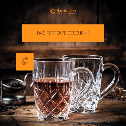 Nachtmann 2-teiliges Teegläser Set, 347 ml, Noblesse, 103771, Kaffeegläser aus Kristallglas, Gläser für heiße Getränke, spülmaschinenfest – Ansicht 4