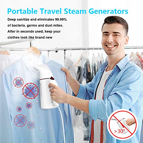 Steamer For Clothes, Powerful Travel Steamer, Handheld Garment Steamer, Portable Fabric Steam Iron, Wrinkles Remover For Clothing, 120Ml, Fast Heat-Up In 40S, Plancha A Vapor Para Ropa, Best Gift For Wife Woman #TOP5