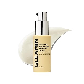 Gleamin Illuminating Intimate Serum - Vitamin C Serum with 4% Niacinamide, Turmeric & Alpha Arbutin for Uneven Tone and Hyperpigmentation on Underarms, Inner Thighs & Intimate Areas - 1 fl oz