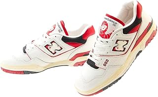 [ニューバランス] BB550VGA メンズ・レディースサイズ【550 VINTAGE PACK】 WHITE/RED/BLACK ホワイト/レッド/ブラック ワイズD [並行輸入品]