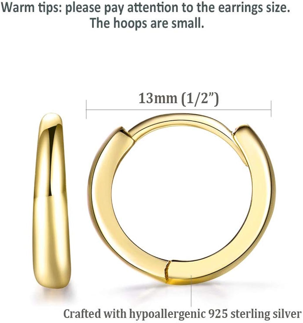 Mens Hoop Earrings Size Chart