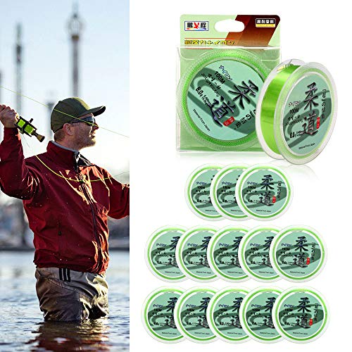 DECDEAL 100 m Linha de Pesca 0.6# -8# Monofilamento Fluorocarbon Nylon Linha De Pesca Cabo De Pesca