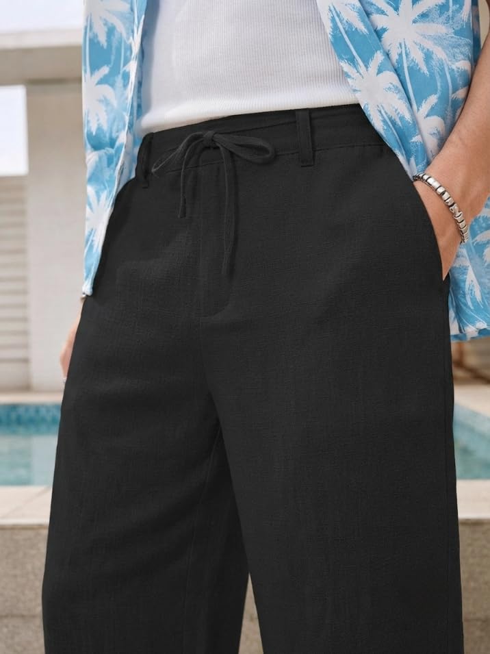 Image of GRECIILOOKS Trouser Pant for Men | Loose Fit Man Track Pants | Formal Causal Regular
