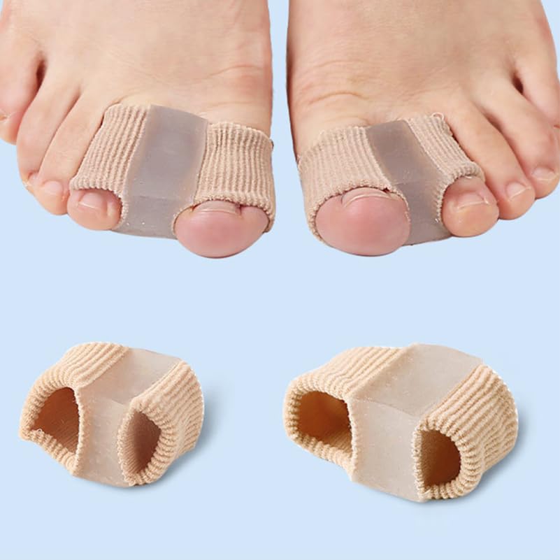Baluue Woven Toe Separator for Foot Care Ergonomic Toe Splitter to Reduce Bunion Pain and Overlapping Comfortable Reusable Foot Care Supplies