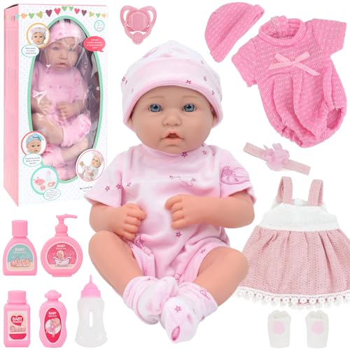 Muñeca Reborn Unicorn 14 Pulgadas con 15 Accesorios miniatura 2