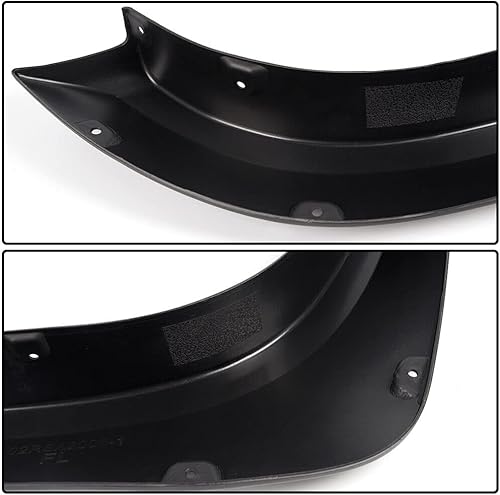 Miniatura 7 de Guardabarros compatibles con 2014-2021 To.yo.ta Tundra Pocket Rivet Wheel Fender Flares Matt Black 6 piezas