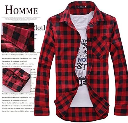 Amazon 定番 赤黒チェックシャツ ネルシャツ アメカジ Xl シャツ 通販