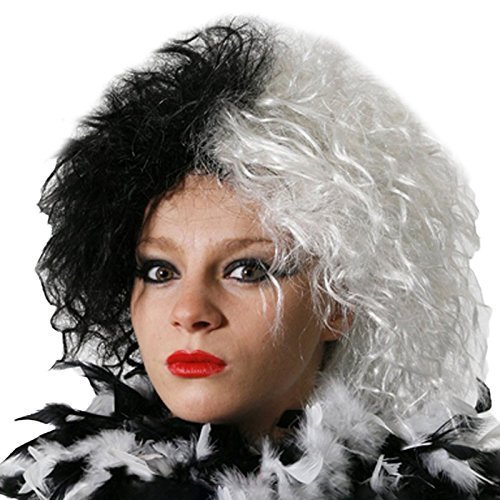 seemeinthat Ladies Adults Evil Dog lady Wig Fancy Dress Accessory