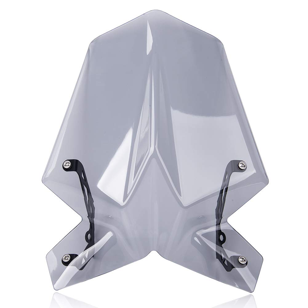 Motorcycle Touring Windshield Windscreen for DUKE390 Screen Shield Visor Wind Deflector Flyscreen Protector Compatible with K.T.M Duke 390 390Duke 2017 2018 2019 2020 2021 2022 (Light Smoke)
