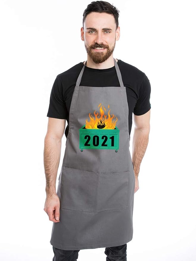 Funny 2021 dumpster Sarcastic Man Aprons Gift for Chef