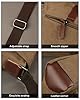 CHEREEKI Shoulder Bag Mens Canvas Messenger Bags for Men Everyday Multiple Pockets Satchel Vintage Bag with Adjustable Strap for Camera Tablet Phone Passport #3