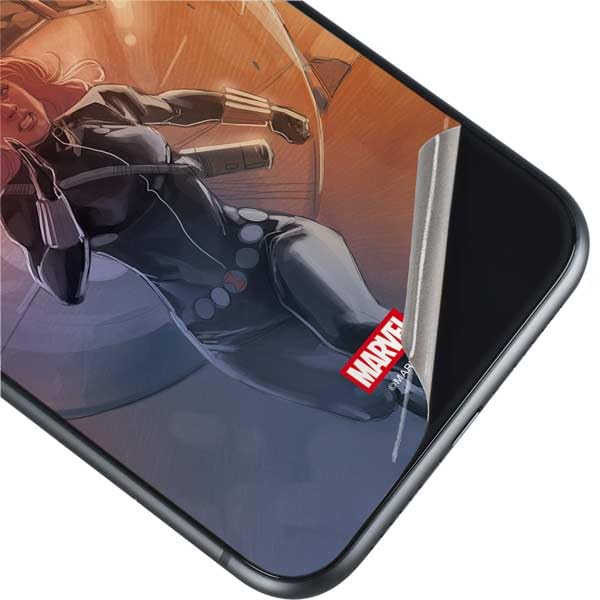 Skinit Decal Phone Skin Compatible with iPhone 11 - Officially Licensed Marvel Black Widow Running Design