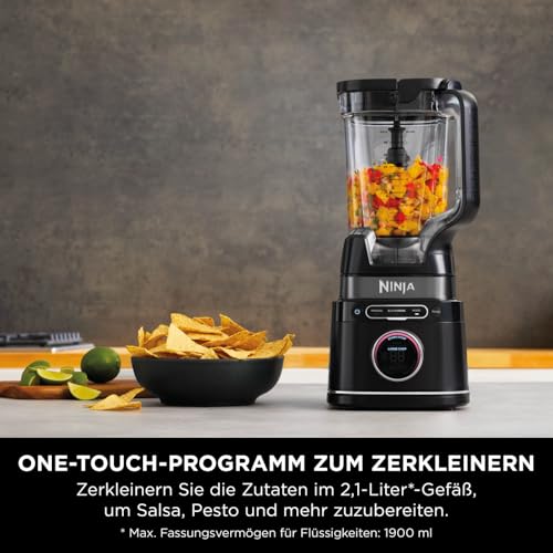 Ninja 2-in-1 Detect Power Mixer Pro & Single Serve, 1200W Mixer mit Krug, & 2x Single Serve Tassen, Smoothies mixen, Gemüse hacken & Frozen Drinks mixen, Schwarz, TB301EU – Bild 3