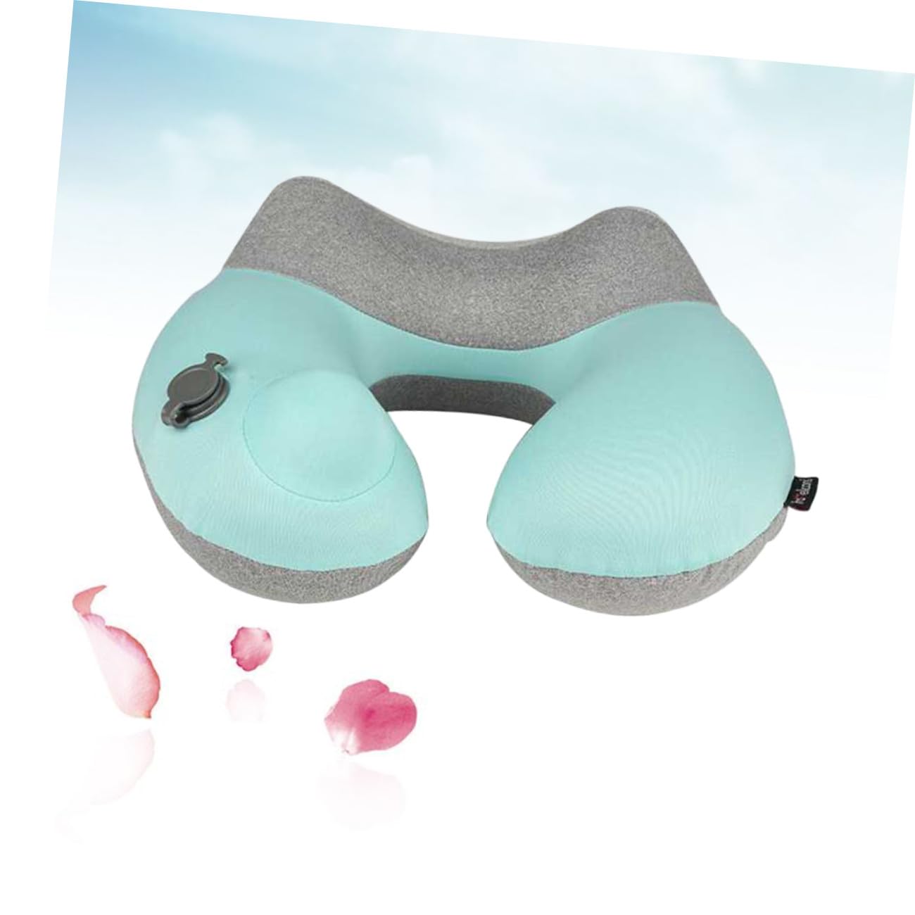 Alipis Almohada ergonómica Ergonomic Pillow Almohada de Viaje para avión Almohada de Viaje para el Cuello Almohada para el Cuello en Forma de u Almohada Inflable para el Cuello Pliegue