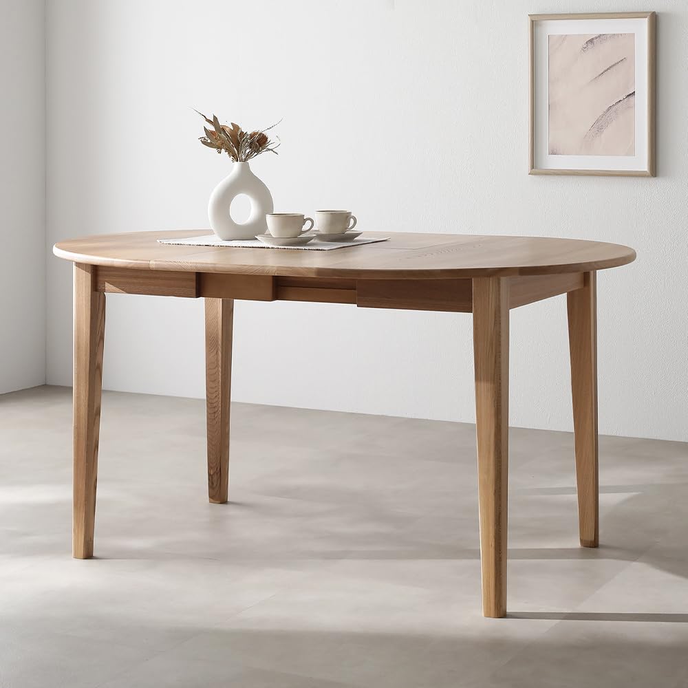 Amazon｜RASIK ダイニングテーブル 伸長式 単品 高さ72.5cm 約幅100