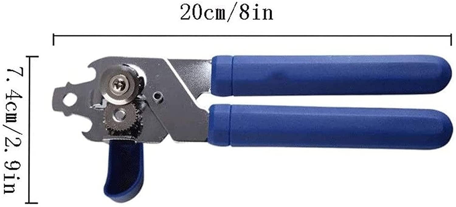 Dosenöffner, 4-in-1-Multifunktions-Heavy Duty Comfy Grip Manueller Dosenöffner mit Edelstahl-Schneidrädern, spülmaschinenfest