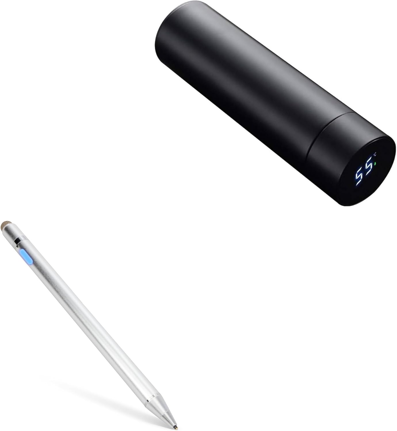 BoxWave Stylus Pen Compatible with ZMHQLPDZ Smart Water Bottle (Insulated Bottles) – AccuPoint Active Stylus, Electronic Stylus with Ultra Fine Tip – Metallic Silver