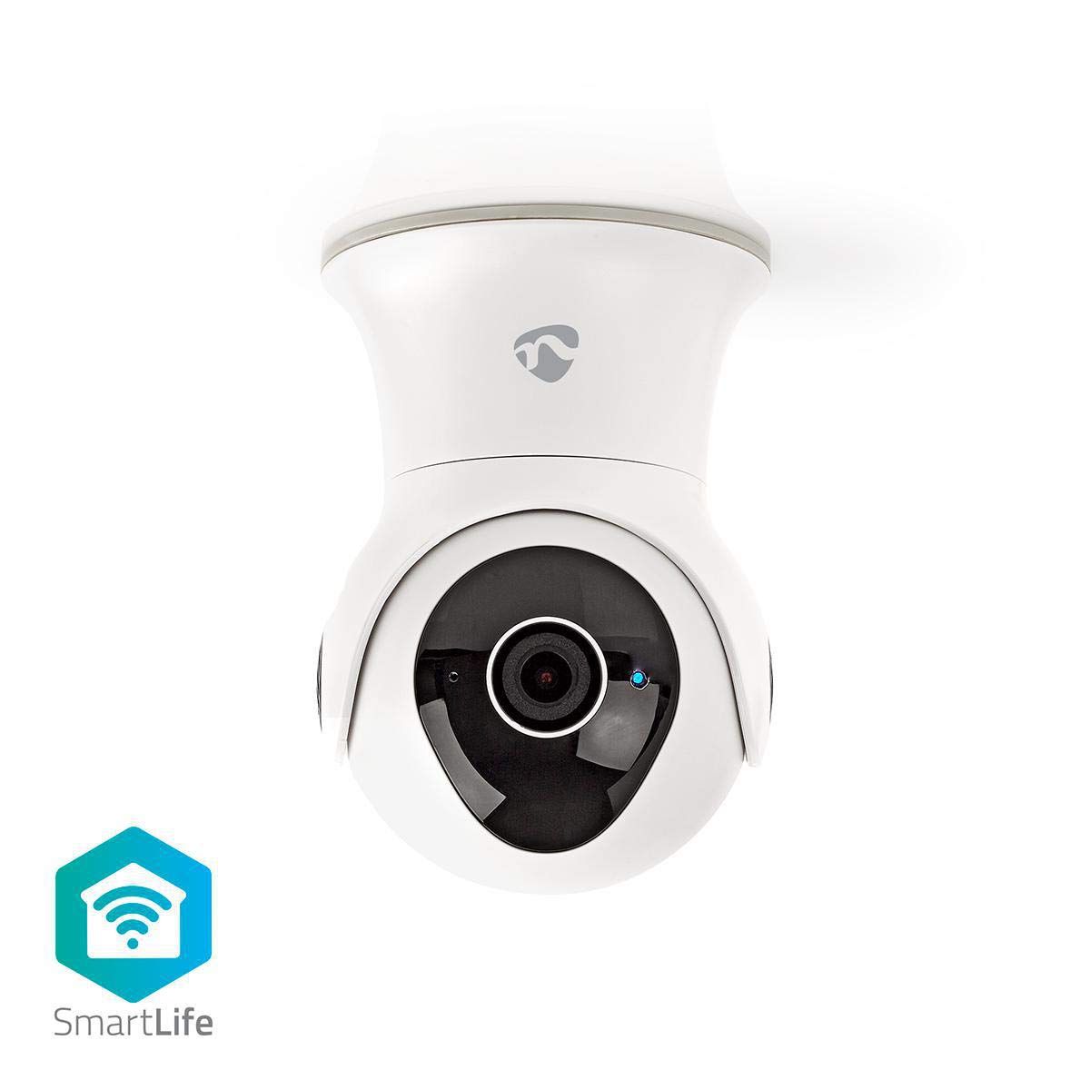 NEDIS Caméra IP Intelligente avec WiFi Panoramique et Inclinaison