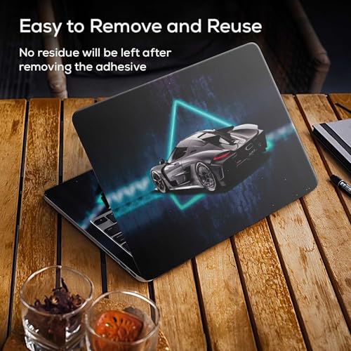 Image of Galaxsia Sport Car Full Body Vinyl Laptop Skin /Sticker /Cover Upto 15.6 Inches Laptops Laminated-Removable-HD Quality Compatible for Hp-Dell-Sony-Lenovo-Asus etc.(15x10 Inches)