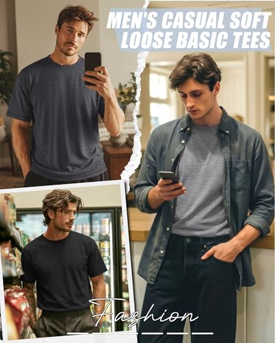 Image of Neer 3 Pack Big and Tall T-Shirts for Men L-7xl Tops