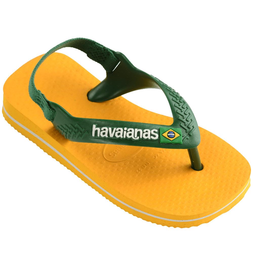 Havaianas Baby Brasil Logo II, Infradito Unisex-Bimbi 0-24