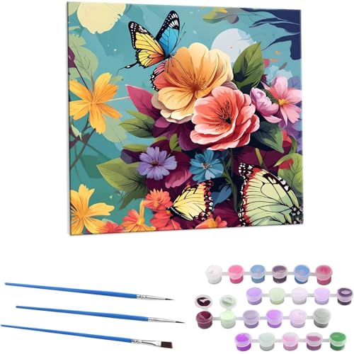 ԙ G Paint by Numbers hG Lbg l ʂ肦 lphGLoXNtg  LoXA[g uVƃANG̋, ItBX CeA rO, ւ̃Mtg 60x60cm (t[