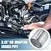 A ABSOPRO Car Adapter Joiner Pipe Universal 80mm 3.15