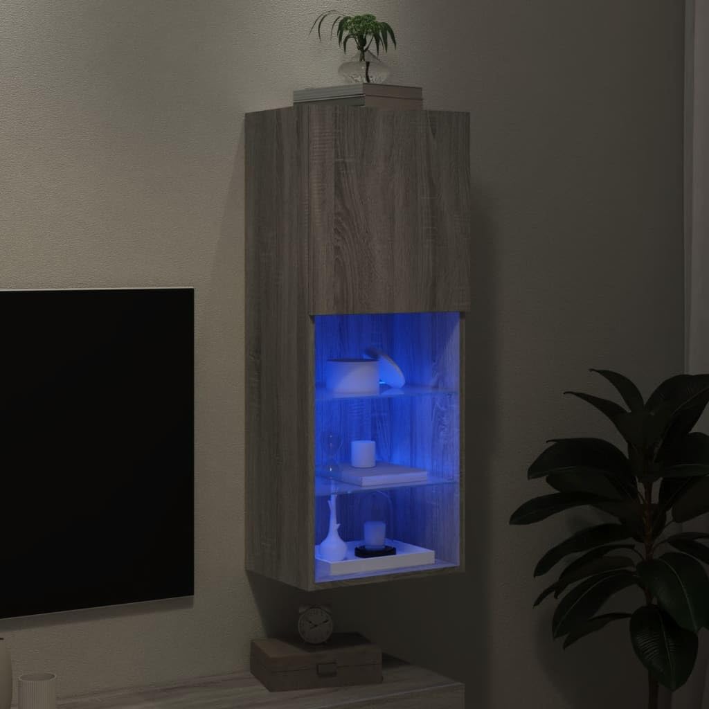 ZEYUAN Mueble para TV con Gris Sonoma 40,5x30x102 cm, Mesa TV, Mueble TV Salon, Mueble Television, Mesa Television, Muebles De Salon, Mesa Salón TV - 837062