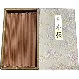 淡路梅薫堂の高級線香 白檀系お線香 名香 日本桜（茶） Japanese incense sticks gifts 家庭用 自宅用 線香 メーカー 普段使い 天然香料 無添加のお線香 ギフト お供え物 日本製 #608