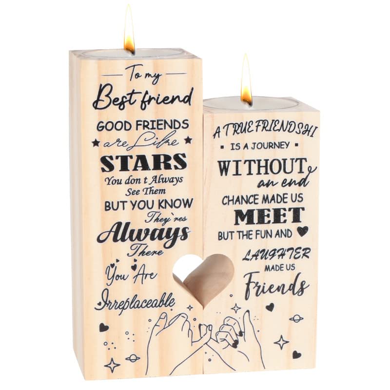 Double-Sided Printing for Women - Friendship Candlestick for a Special Friend, Idea - Unique and Thoughtful Gifts for Best Friend Women