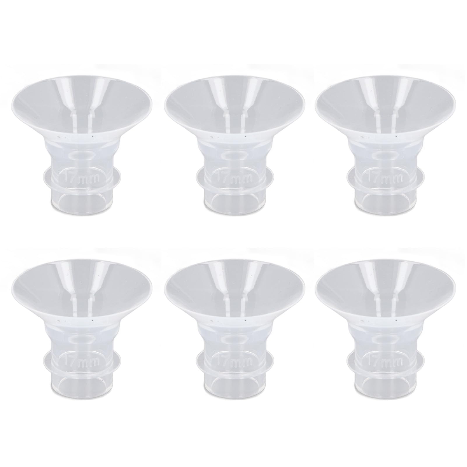 Cryfokt Pump Flange Inserts, Lightweight Hands Flange Inserts Spectra 24mm Flanges Wearable Portable Silicone for Home Use (17MM)