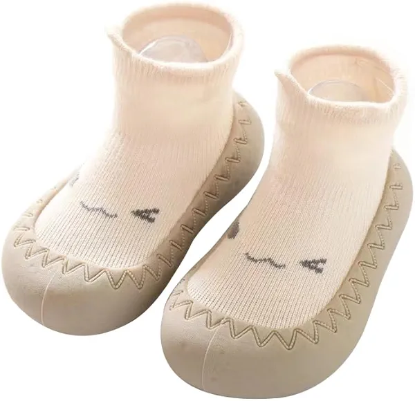 FABRST Baby Sock Shoes Toddler Boys Girls Non-Skid Floor Slipper Infants Breathable Lightwewight Non-Slip shoes for First-Walking