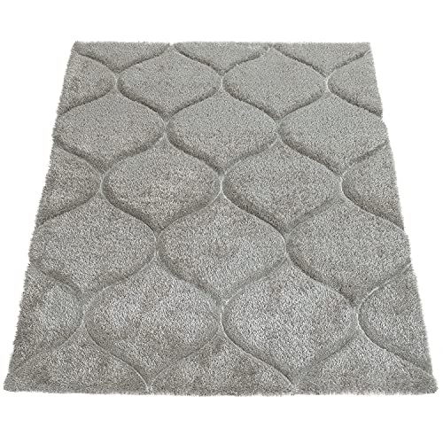Image of Soft Modern Shag Area Rugs Fluffy Living Room Carpet Comfy Bedroom Home Decorate Floor Kids Playing Mat Size 9x12 Feet Color Multi D1