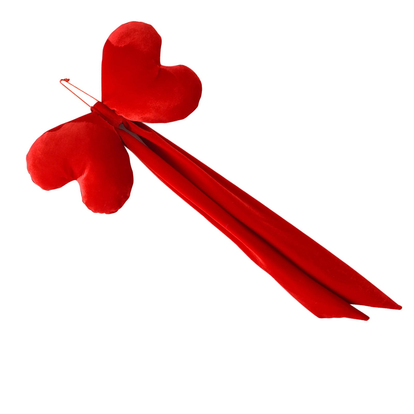 Striking Bright Red Heart Bowknot Ornament for Eye Catching Valentines Parties Decors to Create Romance Ambiances Valentines Day Red Heart Bowknot