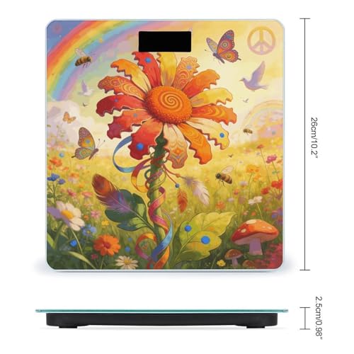 Báscula digital para baño LZQPOEAS 180kg con pantalla LCD miniatura 2