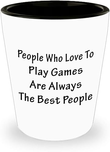 Gifts Idea for Game Developer Designer Shot Glass Tequila Shotglass Novelty Drinkware - Video Gaming Design Dev Team Development Funny Cute Gag - disponible en Yaxa El Salvador