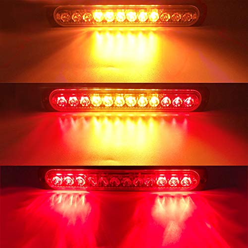 12-24V 12LED Emergency Strobe Lights Waarschuwingslichten Bar-Waterproof Knipperende Modus Herstel Breakdown Beacon… - Afbeelding 8
