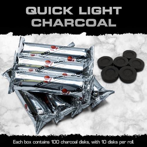 Sunlight Charcoal Instant Light Coals – Incense Coal Disks – Coal Tablets – Charcoal Disks – 200 Coals – 33 mm Quick Light Briquettes – Slow Burn/Low Smoke - Thumbnail 2