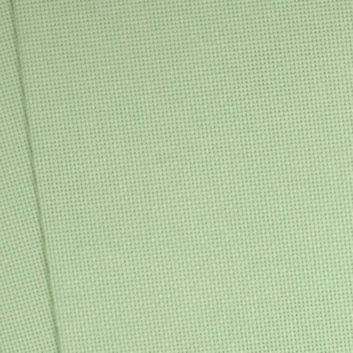 Image of KCS 59 inch x one Yard (93cmx149cm) 18 Ct Counted Cotton Aida Cloth Cross Stitch Fabric (Light Green)