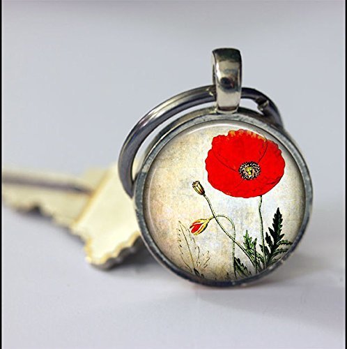 Portachiavi vintage papavero, portachiavi, vintage...